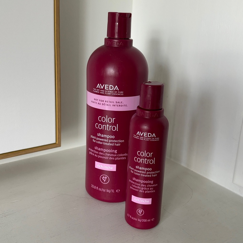 AVEDA Color Control Shampoo liter with free full size - Rich